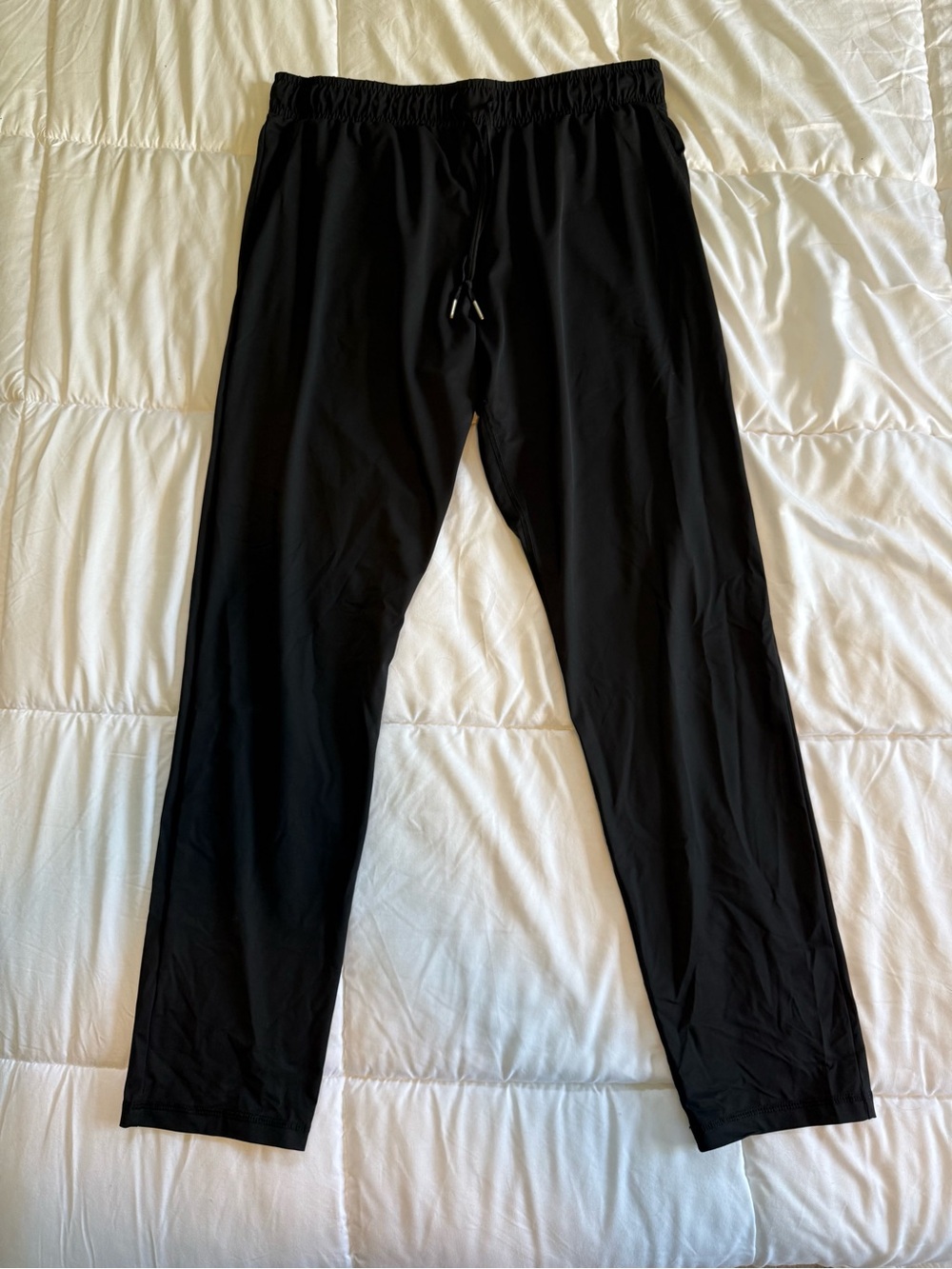 ZYIA Ladies Black Performance Jogger Pants size Large lightweight nylon spandex